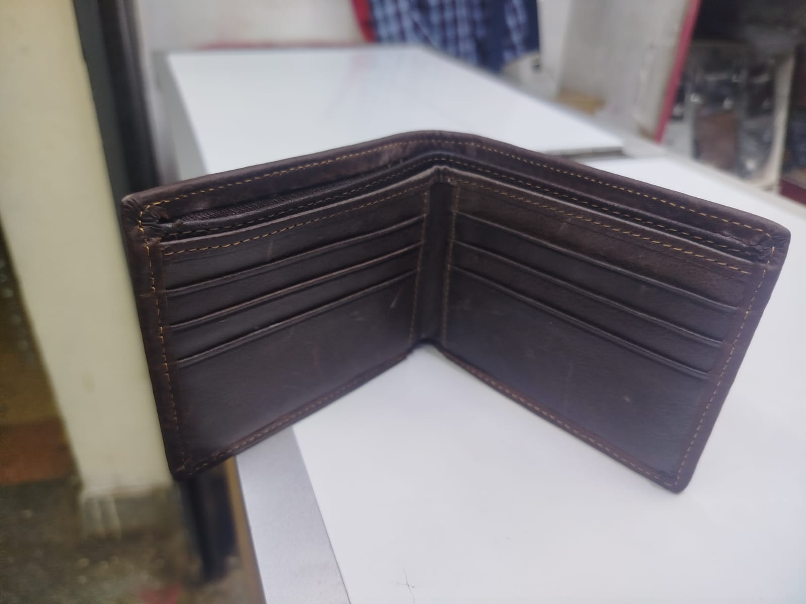 Leather wallets Male Genuine Purse Money Clip Bag Short Small Credit Card Holder Coin Pouch Gift