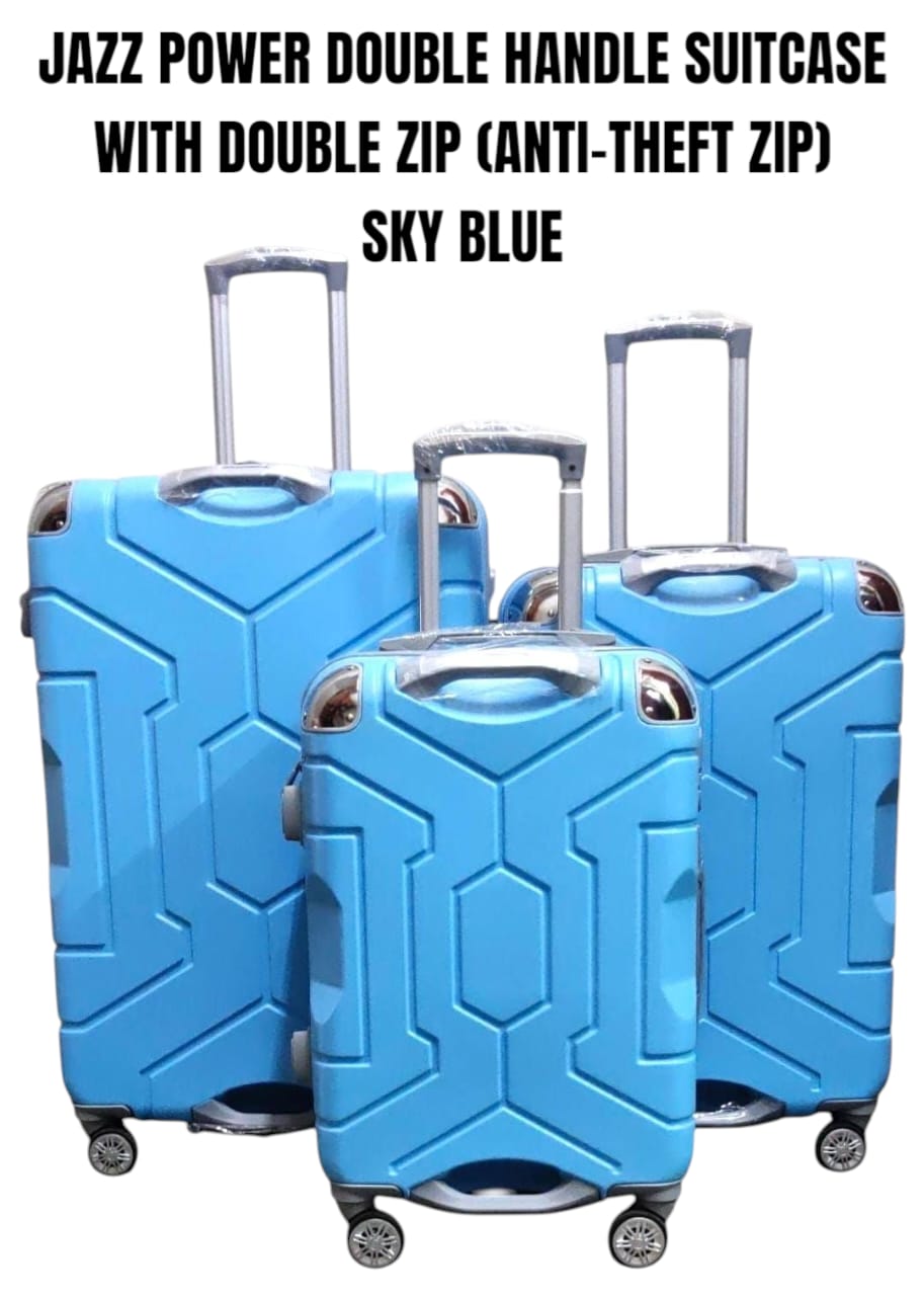 JAZZ POWER DOUBLE HANDLE FIBER SUITCASE

Travel in style and confidence with the Jazz Power Fiber Suitcase, designed for strength, space, and smooth mobility. Built with a durable fiber body, this