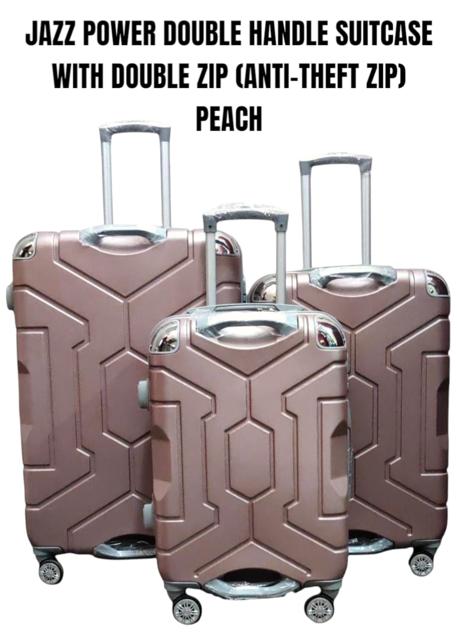 JAZZ POWER DOUBLE HANDLE FIBER SUITCASE

Travel in style and confidence with the Jazz Power Fiber Suitcase, designed for strength, space, and smooth mobility. Built with a durable fiber body, this