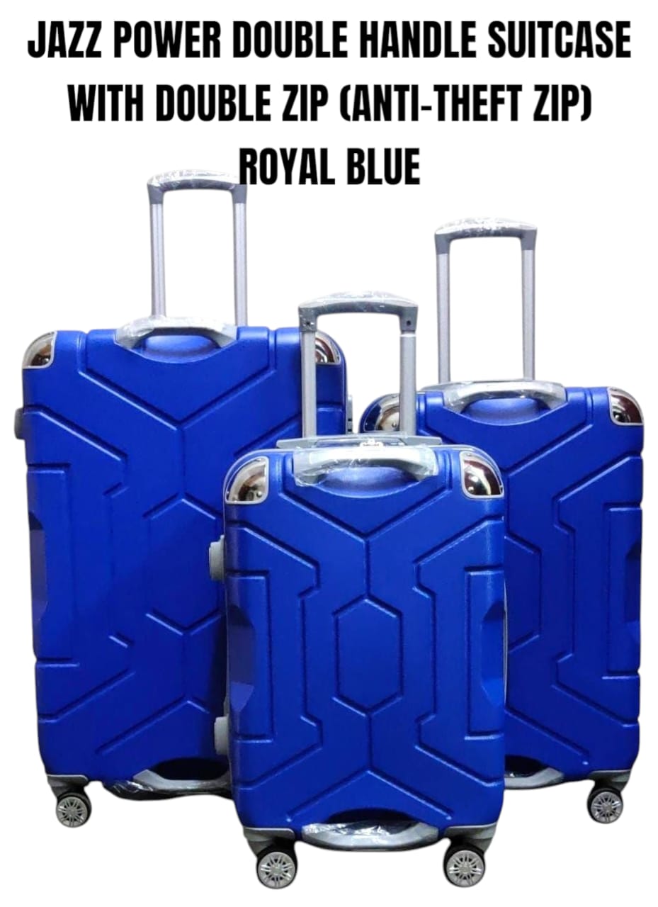 JAZZ POWER DOUBLE HANDLE FIBER SUITCASE

Travel in style and confidence with the Jazz Power Fiber Suitcase, designed for strength, space, and smooth mobility. Built with a durable fiber body, this