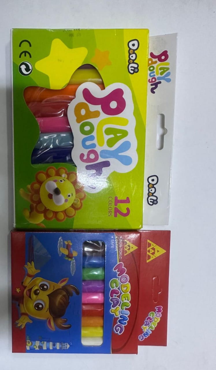2PCS Modelling Clay

Unleash creativity with this 2-piece modelling clay set, perfect for kids’ art, school projects, and fun playtime. Soft, smooth, and easy to shape, the clay helps develop creativi