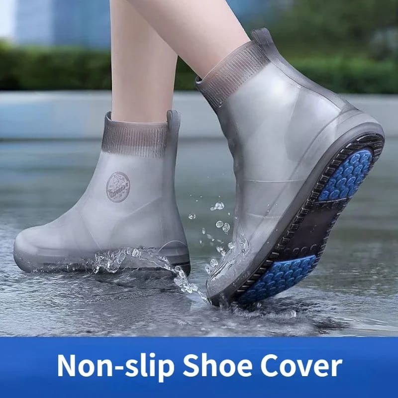 Waterproof Reusable Silicone Shoe Covers — Unisex Anti-Slip Rain Boot Protectors for Shoes, Durable Non-Slip Rain Pads for Outdoor & Rainy Day Use