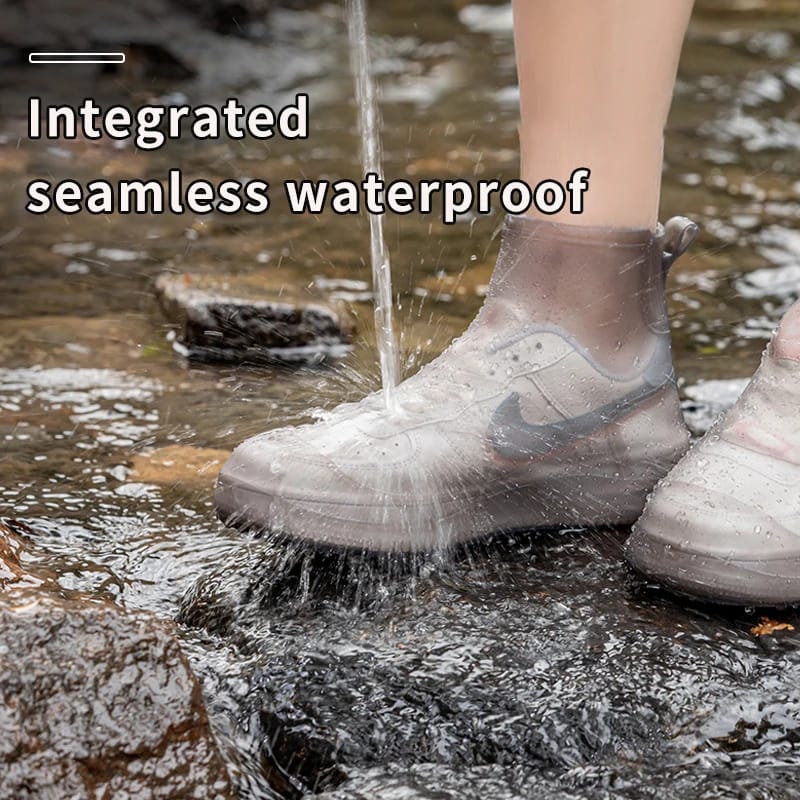 Waterproof Reusable Silicone Shoe Covers — Unisex Anti-Slip Rain Boot Protectors for Shoes, Durable Non-Slip Rain Pads for Outdoor & Rainy Day Use
