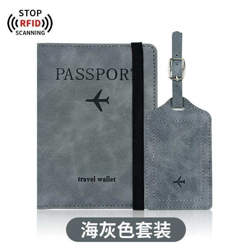 Premium Passport Holder & Cover with RFID Blocking, SIM Card Slots, Travel Ticket Pouch & Matching Suitcase Tag – Compact, Stylish & Secure Travel Wallet