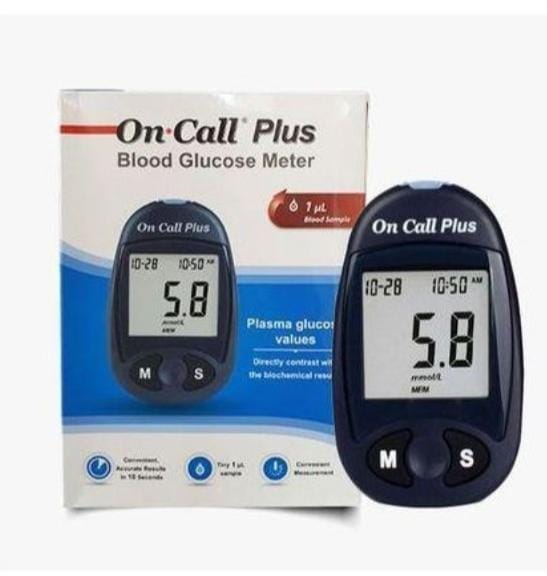 On Call Blood Sugar Glucometer — Fast, Accurate, and Affordable Blood Glucose Monitor with Fingertip & Forearm Testing, Quick 10-Second Results