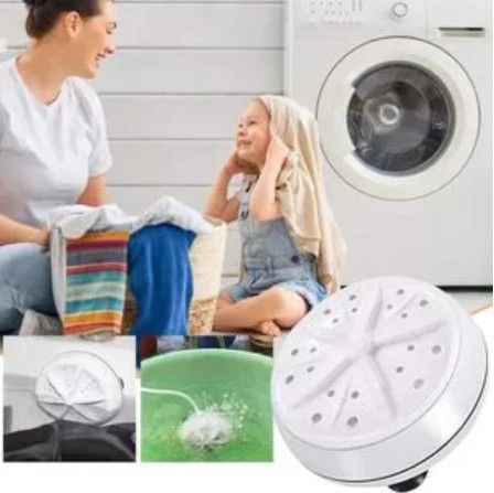 Turbine Multi-Purpose Ultrasonic Mini Washing Gadget – Portable USB-Powered Washer with Forward & Reverse Cleaning​