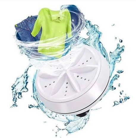 Turbine Multi-Purpose Ultrasonic Mini Washing Gadget – Portable USB-Powered Washer with Forward & Reverse Cleaning​