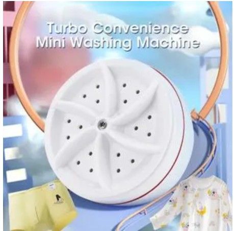 Turbine Multi-Purpose Ultrasonic Mini Washing Gadget – Portable USB-Powered Washer with Forward & Reverse Cleaning​
