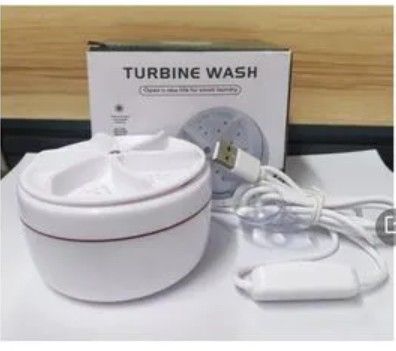 Turbine Multi-Purpose Ultrasonic Mini Washing Gadget – Portable USB-Powered Washer with Forward & Reverse Cleaning​