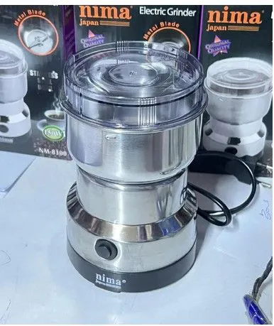 Nima Mini Electric Grinder – 150W Stainless Steel Blade, Compact Design for Grinding Coffee, Cardamom, Nuts, and Spices – Ideal for Home Kitchens