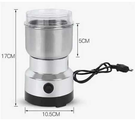 Nima Mini Electric Grinder – 150W Stainless Steel Blade, Compact Design for Grinding Coffee, Cardamom, Nuts, and Spices – Ideal for Home Kitchens