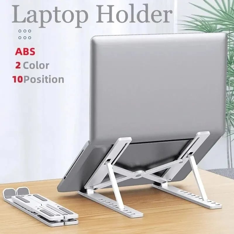 Heavy-Duty All-Metal Aluminum Laptop Stand – Adjustable, Ergonomic Design, Supports Up to 17" Laptops, Tablets, and Notebooks, Ideal for Desks and Workstations​
