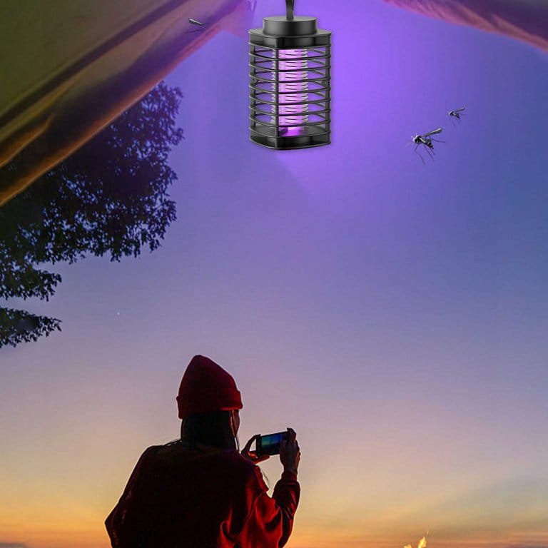 New Electric Mosquito & Fly Trap Lamp– Indoor/outdoor UV Light Zapper with Electric Shock Grid, Silent Operation, and LED Lighting – Effective Insect Control for Bedrooms, Kitchens & Offices