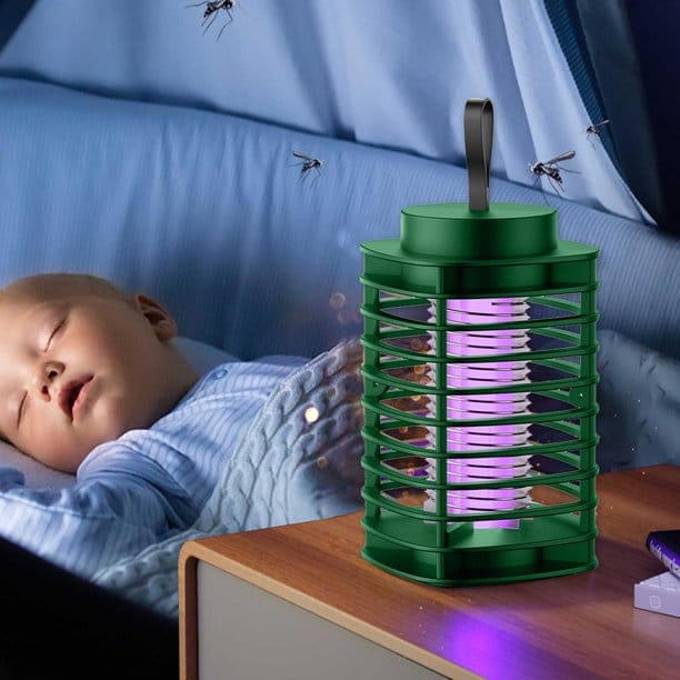 New Electric Mosquito & Fly Trap Lamp– Indoor/outdoor UV Light Zapper with Electric Shock Grid, Silent Operation, and LED Lighting – Effective Insect Control for Bedrooms, Kitchens & Offices