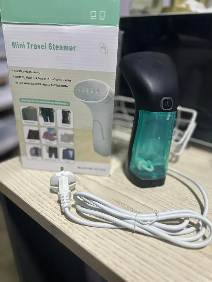 Portable Garment Steamer Iron – 100ml Handheld Electric Clothes Steamer for Home Use | Hanging Cleaner & Mite Removal