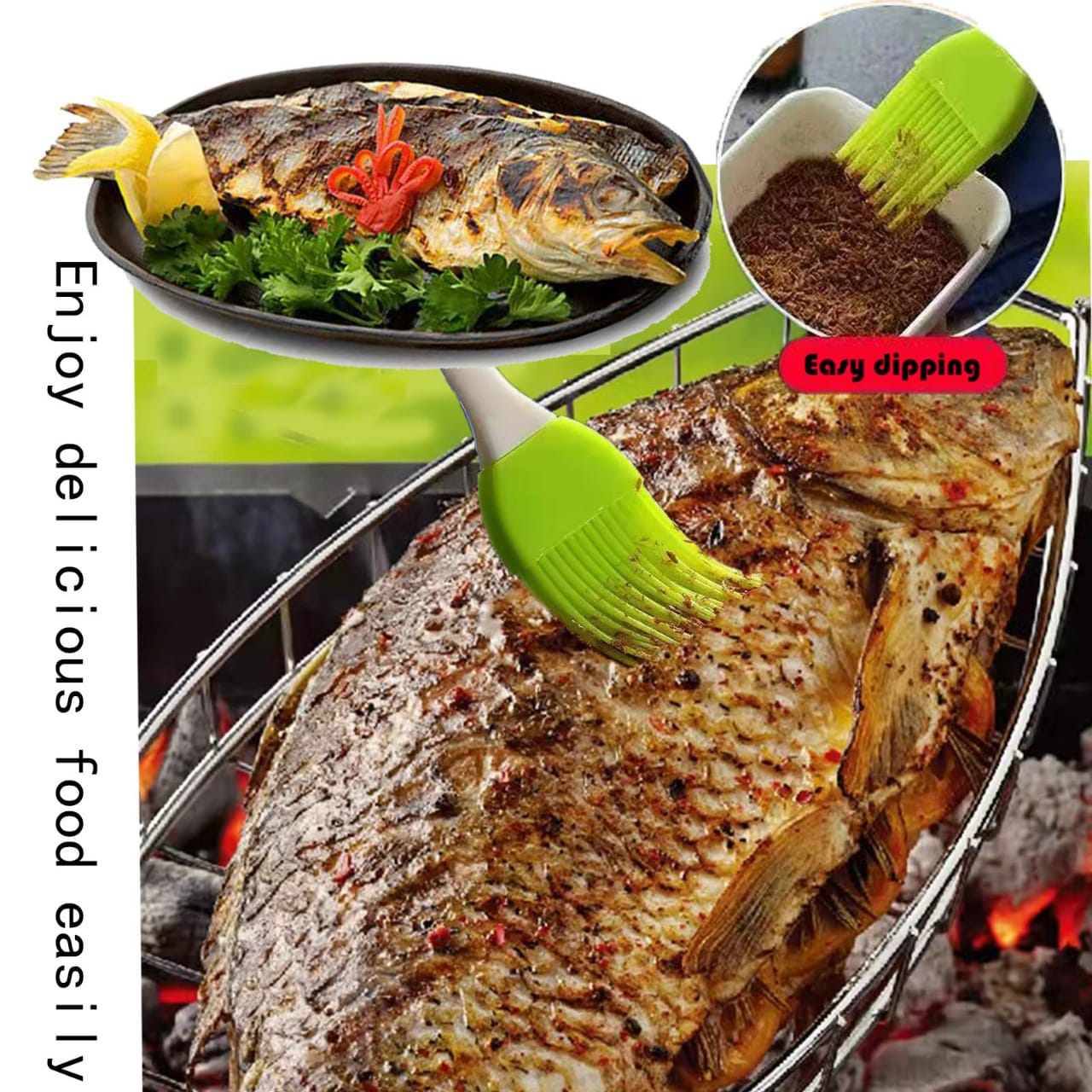 Top-Grade 70cm Fish Grill Basket – Heavy-Duty BBQ Grilling Rack for Camping, Outdoor Barbecue, and Fish Choma – Stainless Steel Food Holder