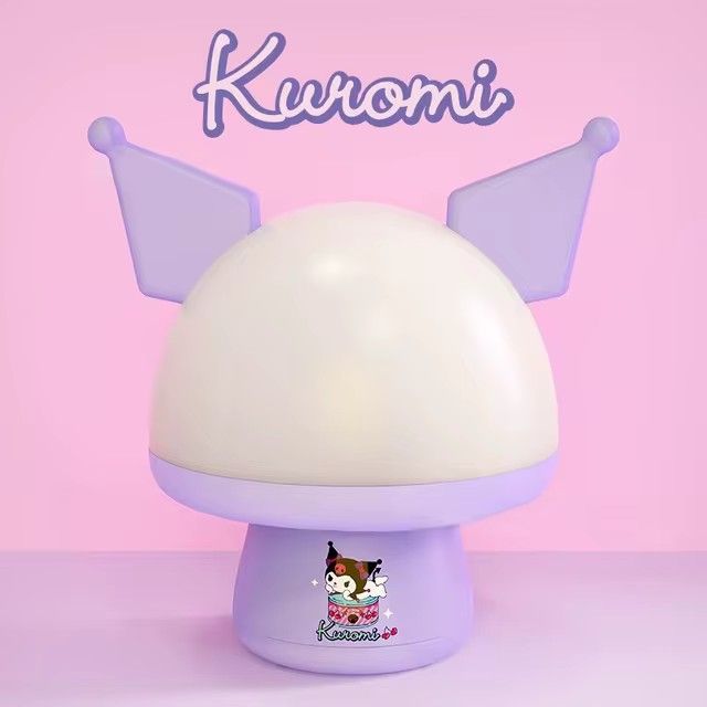 Mushroom Starry Sky Night Lamp with Kids Melodies – Cartoon Sanrio My Melody & Kuromi Design, Desktop Mood Light, Cute Christmas Gift for Kids & Girls