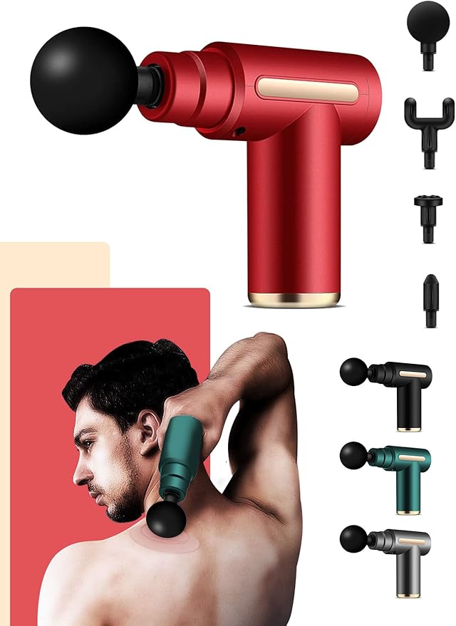 Mini Portable Deep Tissue Massage Gun for Fascial Gun for Pain Relief Office Home Neck Body Massager