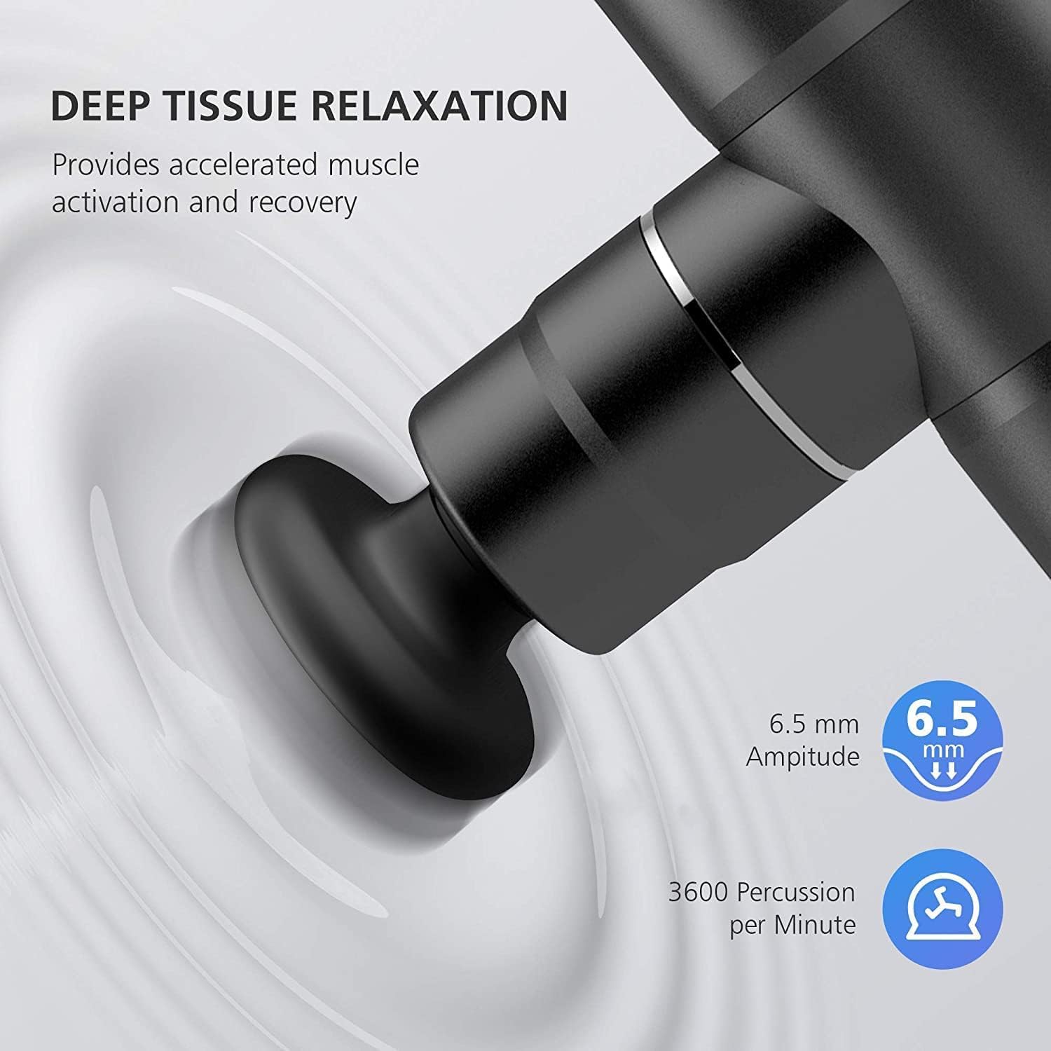 Mini Portable Deep Tissue Massage Gun for Fascial Gun for Pain Relief Office Home Neck Body Massager
