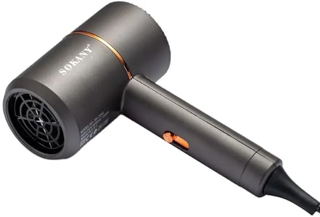 Portable Ionic SOKAYA Hair Dryer, Foldable Handle Hair Dryer,1200W Blow Dryer with Diffuser/Concentrator/Comb Nozzle,Intelligent Temperature Control,Low Noise for Home/Salon/Travel