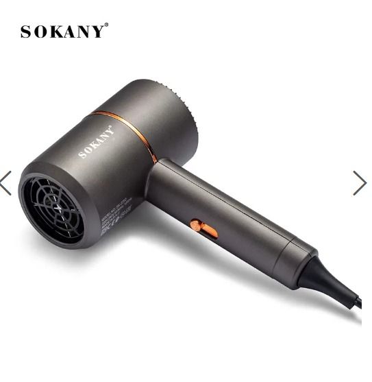 Portable Ionic SOKAYA Hair Dryer, Foldable Handle Hair Dryer,1200W Blow Dryer with Diffuser/Concentrator/Comb Nozzle,Intelligent Temperature Control,Low Noise for Home/Salon/Travel