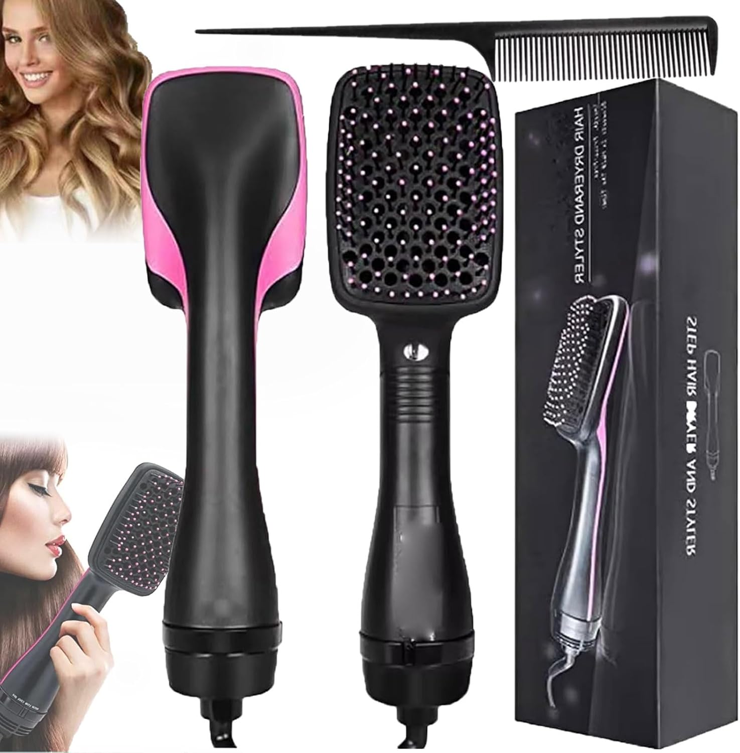 Comfort Comb Design Multifunctional Hair, Multifunctional Hair Fast Comb, 2-in-1 Straight Hair Comb, Comfort Comb Design Household Multi-Functional Hair Comb