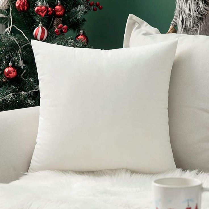 5 combo Throw Velvet Microfiber Soft Cushion, Pillow for Sofa Living Room and Bedroom, 45 *45 cm , Red, 5 Pieces