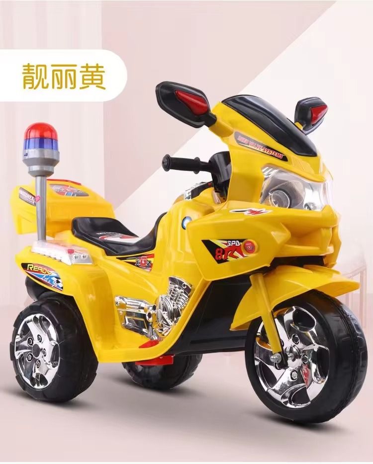 Electric Colorful Toy Motorcycle Power Motor Bike for 2-6 Years Old Children Ride-on Cars