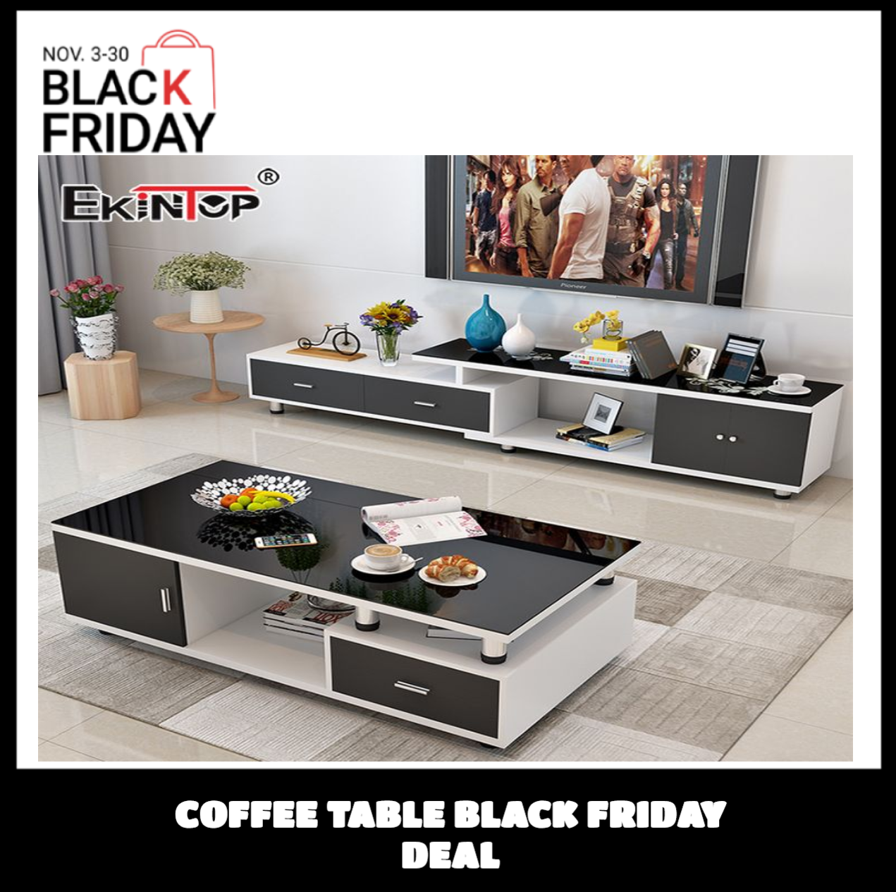 1 PC Side Table Coffee Table Table Living Room Home Simple Small Apartment Tea Table Light Luxury Glossy Coffee Table Flower Table Living Table (Color: White, Size: 120x40x60cm)