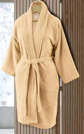 Bathrobes Long Shawl Collar Plush Robe,Unisex bathroom accessoriesSoft & Cosy,Wrap Over Style With Detachable Outer Belt Hanging Loop Soft Touch ...