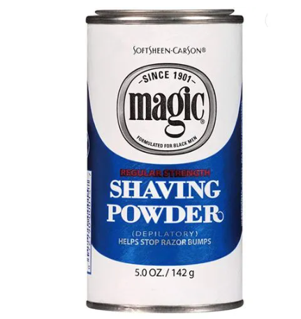 Extra Strength Magic Shaving Powder helps stop razor bumps