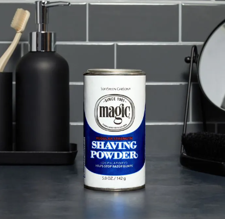 Extra Strength Magic Shaving Powder helps stop razor bumps