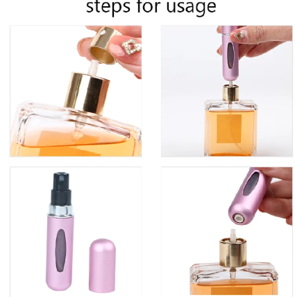 New Arrival Portable Mini Refillable Perfume Bottle With Spray Scent Pump Empty Cosmetic Containers Atomizer Bottle For Travel Tool