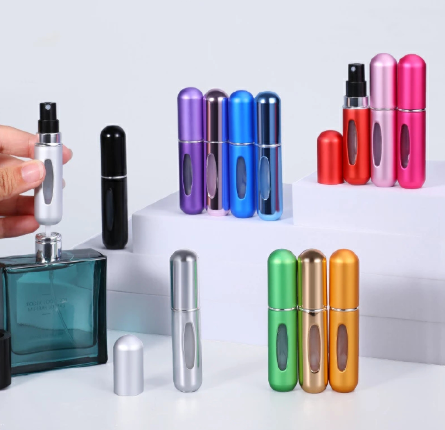 New Arrival Portable Mini Refillable Perfume Bottle With Spray Scent Pump Empty Cosmetic Containers Atomizer Bottle For Travel Tool