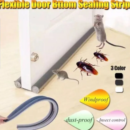Under The Door Space Sealer Door Sealing Strip Noise Cold Pest Blocker