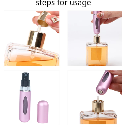 New Arrival Portable Mini Refillable Perfume Bottle With Spray Scent Pump Empty Cosmetic Containers Atomizer Bottle For Travel Tool