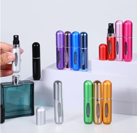 New Arrival Portable Mini Refillable Perfume Bottle With Spray Scent Pump Empty Cosmetic Containers Atomizer Bottle For Travel Tool