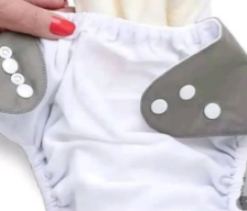 1pcs quality Pieces Baby Washable, Adjustable, Reusable Cloth Unisex Toddler Kids Waterproof Breathable Diaper With 3 Inserts Each (0 to 3 Yrs Upto 15 Kgs)