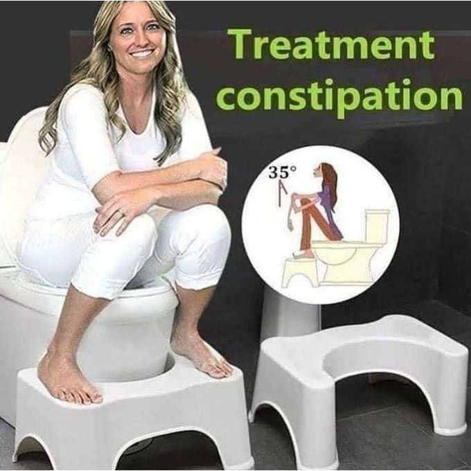 TOILET FEET STOOL Durable High Quality Easy To Clean Works Perfectly For Families Of Any Size Compact, Ergonomic, Discreet, Sturdy And Self-storing