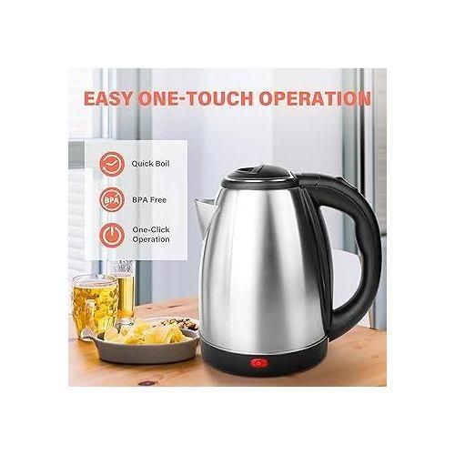 Ergonomic Office Chair, Home Desk Chairs with Wheels,Mesh Office Chair,Computer Chair,Swivel Chair,Mesh Gaming Chair for Adults +BACKREST + WAY POWER CABLE+ 2 LITRES ELECTRIC KETTLE