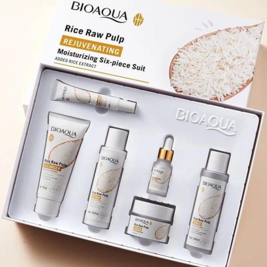 BIOAQUA Rice Pulp Kit
6-in-1 Rice Skincare Bundle
BIOAQUA Rejuvenating Face Set
Rice Raw Pulp Skincare Collection
BIOAQUA Pore-Minimizing Pack