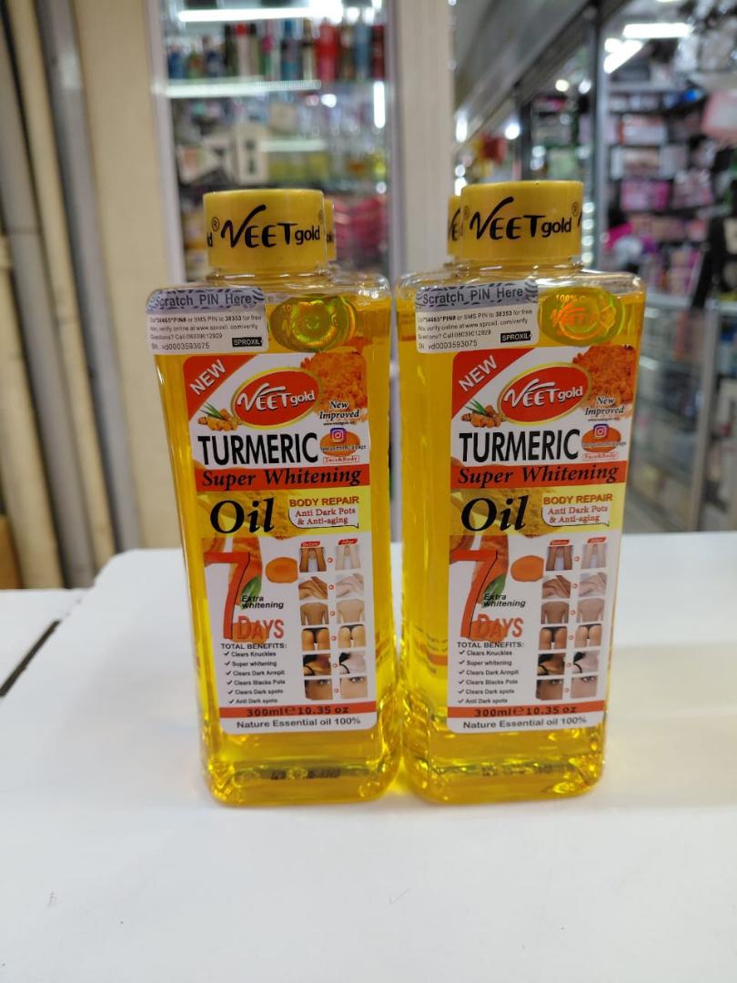 VEET GOLD Tumeric Super Whitening Body Oil-200ml