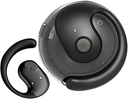 [NEW YEAR SALE] OWS Wireless Bluetooth 5.4, OWS Hanging Earphones Wireless Ear buds with Ear hooks and Mic, IPX5 Waterproof, 48H Range, Out of Ear Ear buds for Sports Running Workout Driving