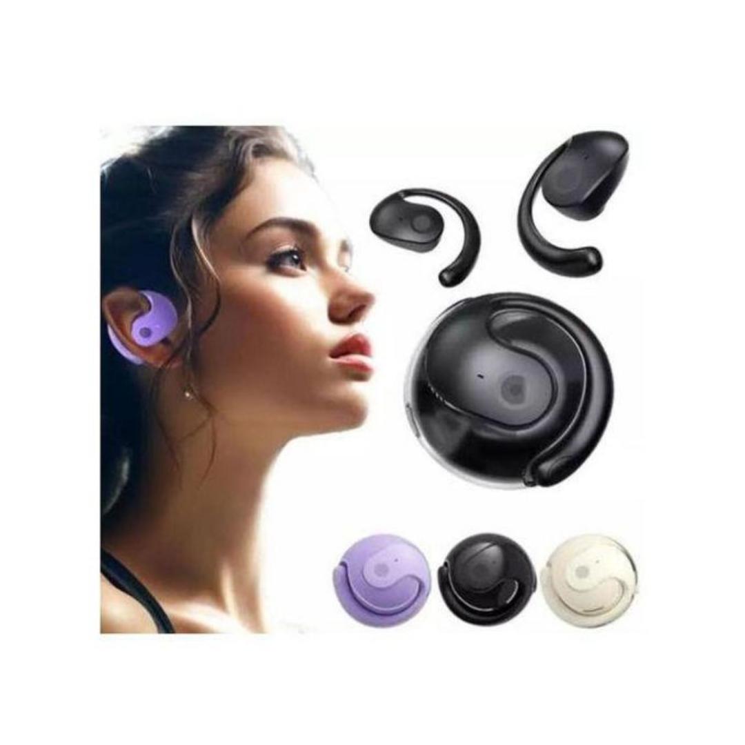 [NEW YEAR SALE] OWS Wireless Bluetooth 5.4, OWS Hanging Earphones Wireless Ear buds with Ear hooks and Mic, IPX5 Waterproof, 48H Range, Out of Ear Ear buds for Sports Running Workout Driving