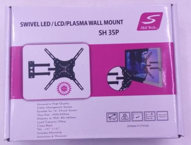 Skilltech Heavy-Duty SH-35P Swivel LED/LCD/Plasma Wall Mount Bracket  suitable for 14 to 55 Inch Screens