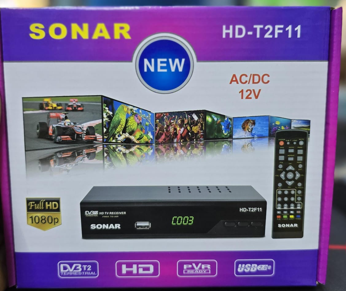 Sonar Free To Air 1080P Full HD Digital Set Box Decoder No Monthly Subscriptions