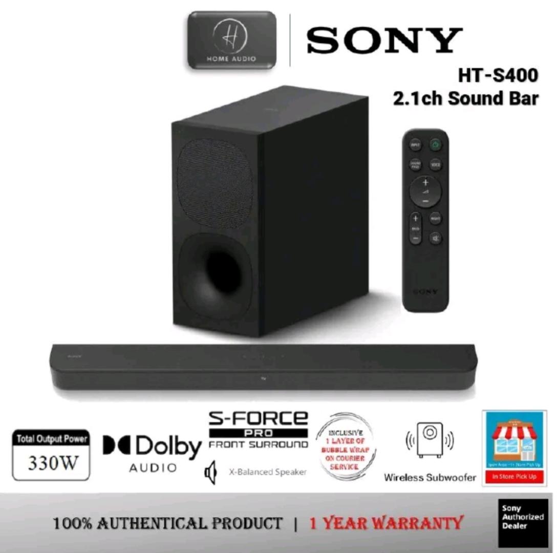 Sony soundbar HT S400 330W 2.1CH with powerful subwoofer