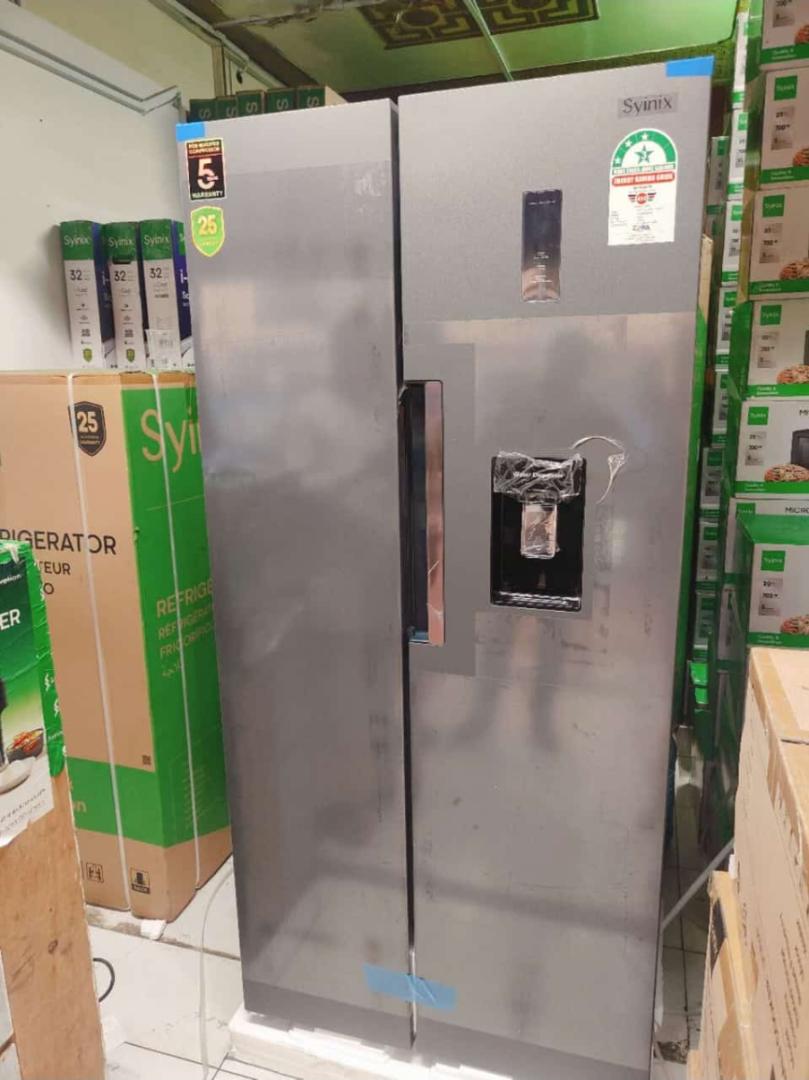Syinix 460L litres side by side refrigerator with dispenser no frost fridge