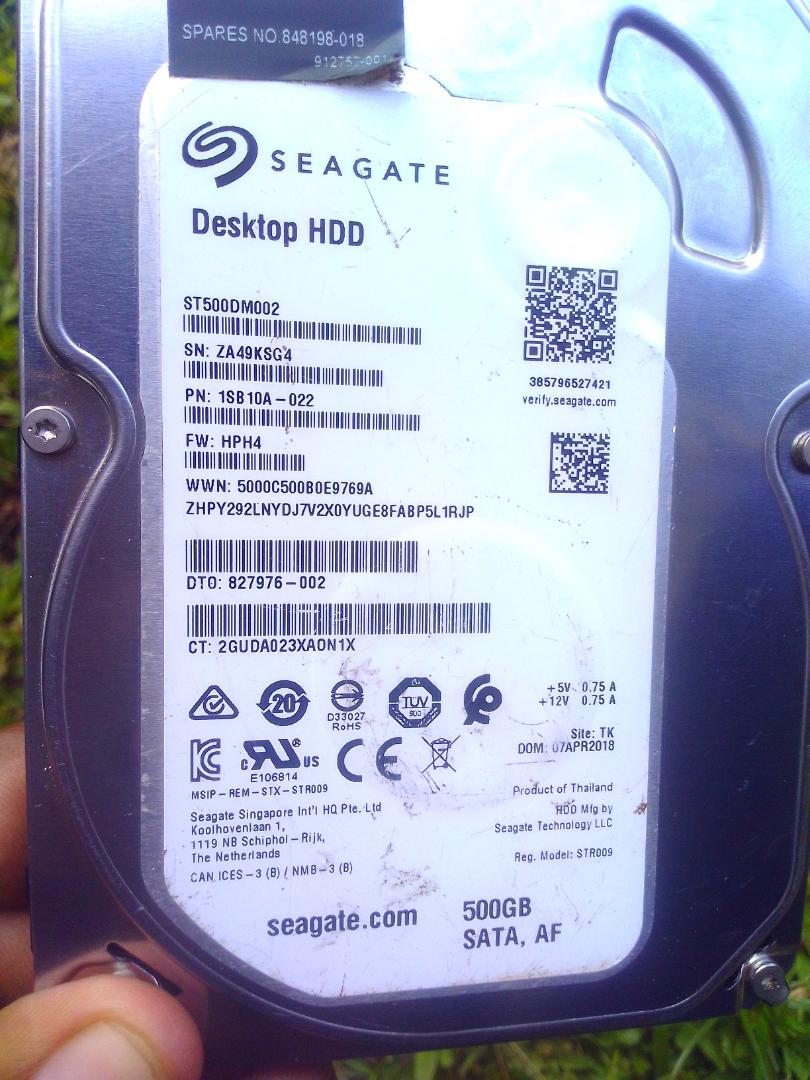 1TB Seagate Desktop Harddisk