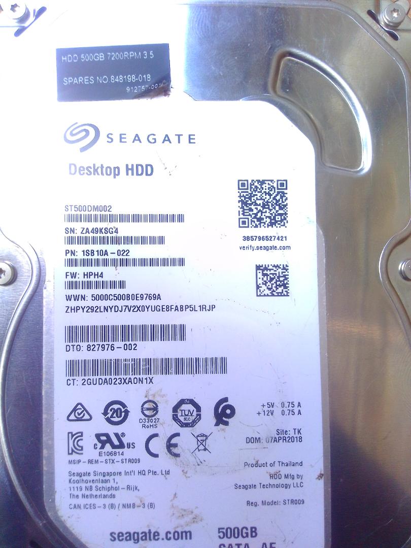 1TB Seagate Desktop Harddisk